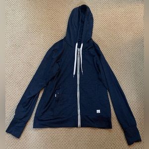 Vuori Performance Jogger and Zip Jacket Hoodie Navy Blue Heather Size Medium